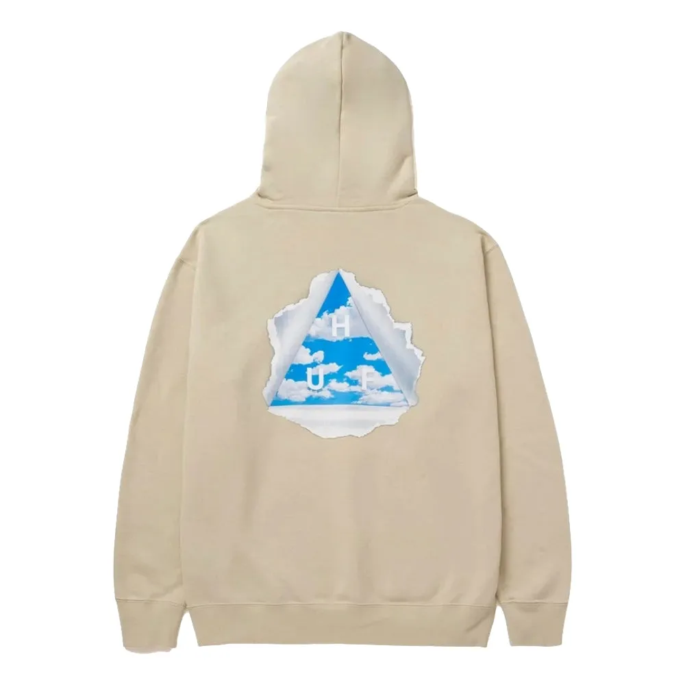 HUF TEAR YOU A NEW ONE P/O HOODIE-SAND