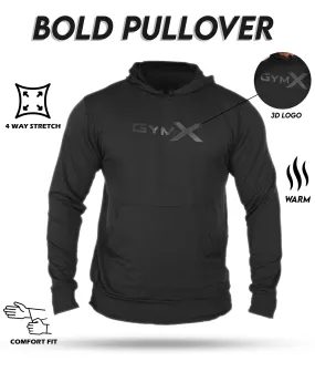 Jet Black GymX Bold Pullover - Sale