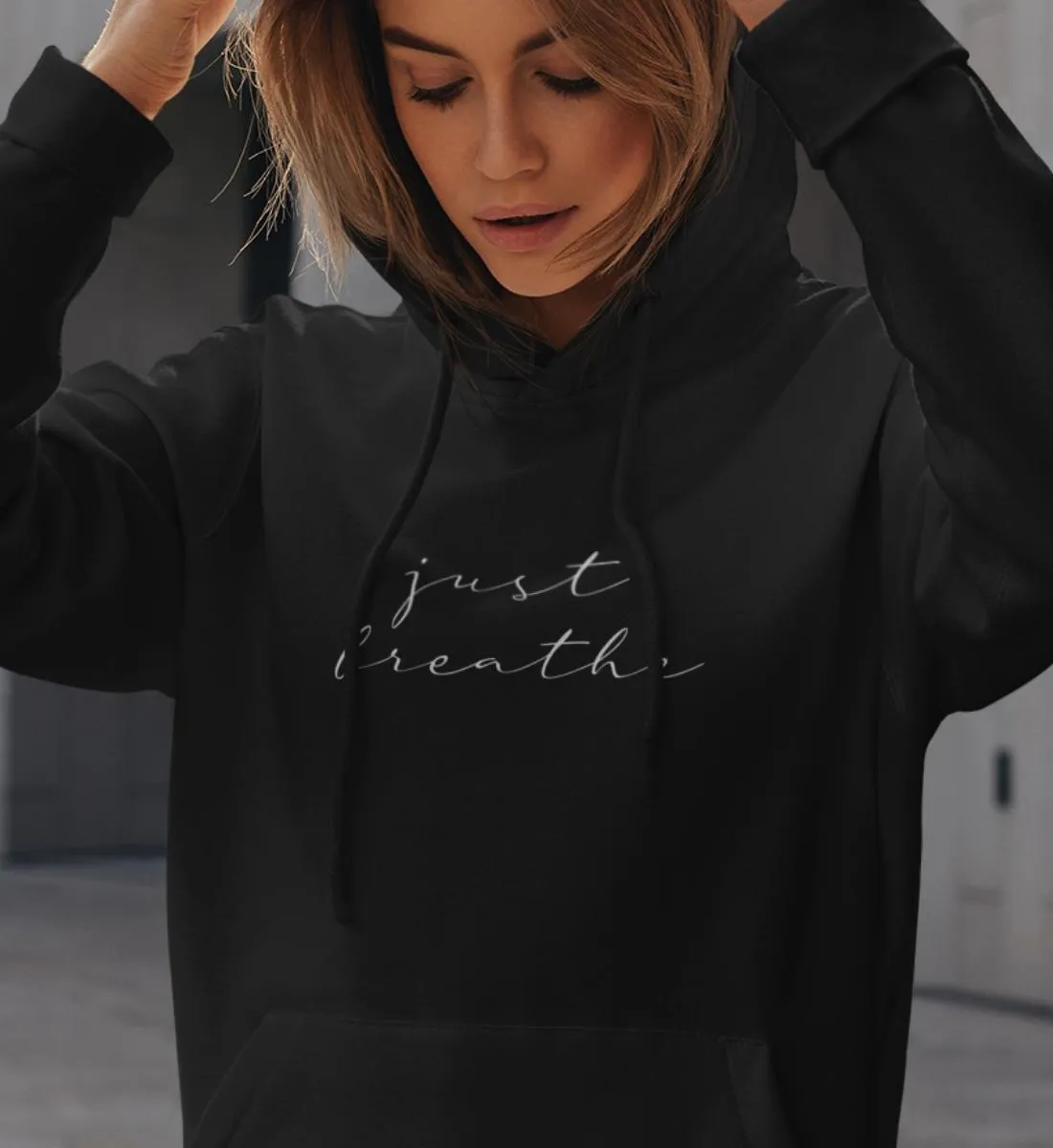 Just breathe Bio Hoodie Unisex