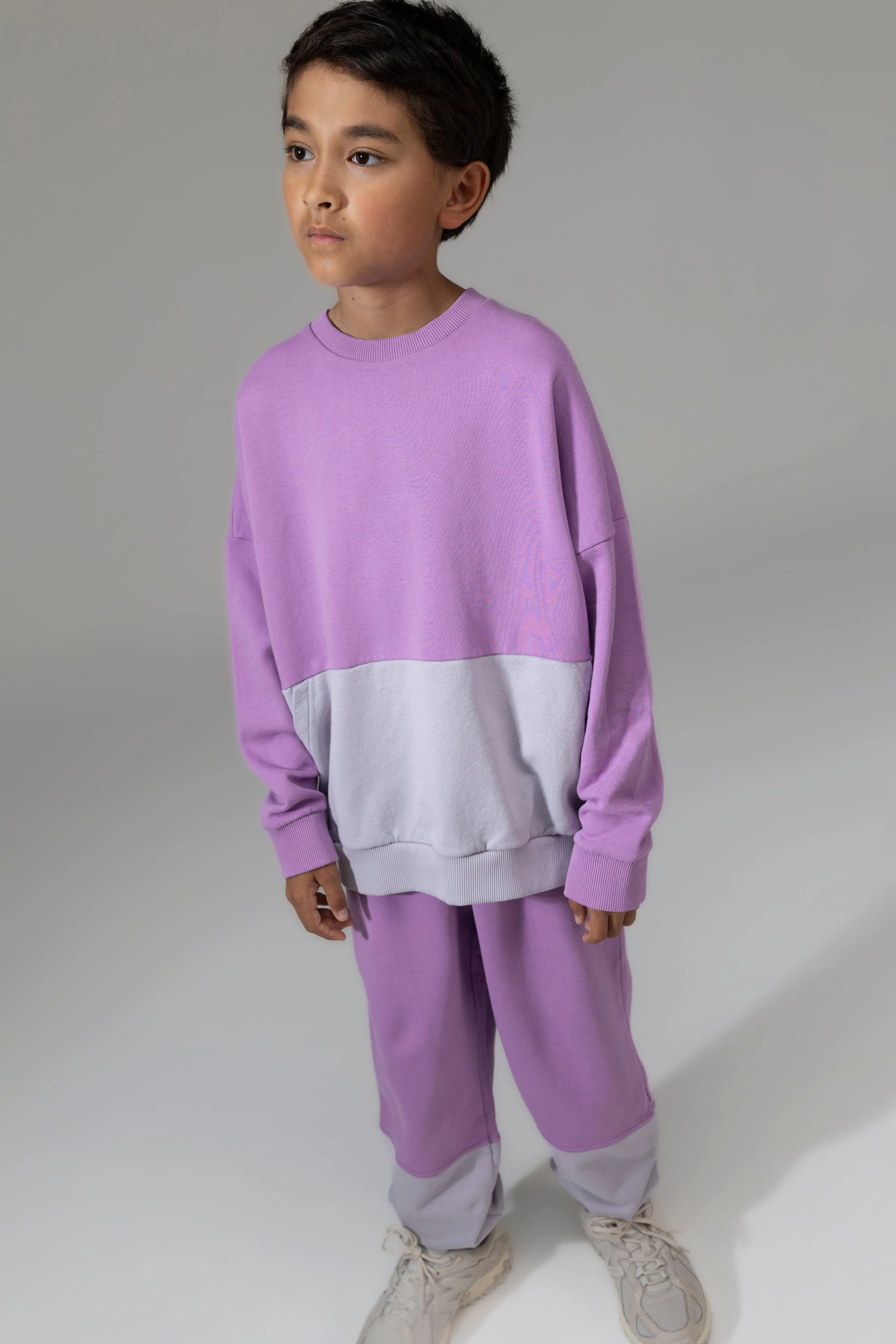 Kinder Sweater Raindrops / Violet