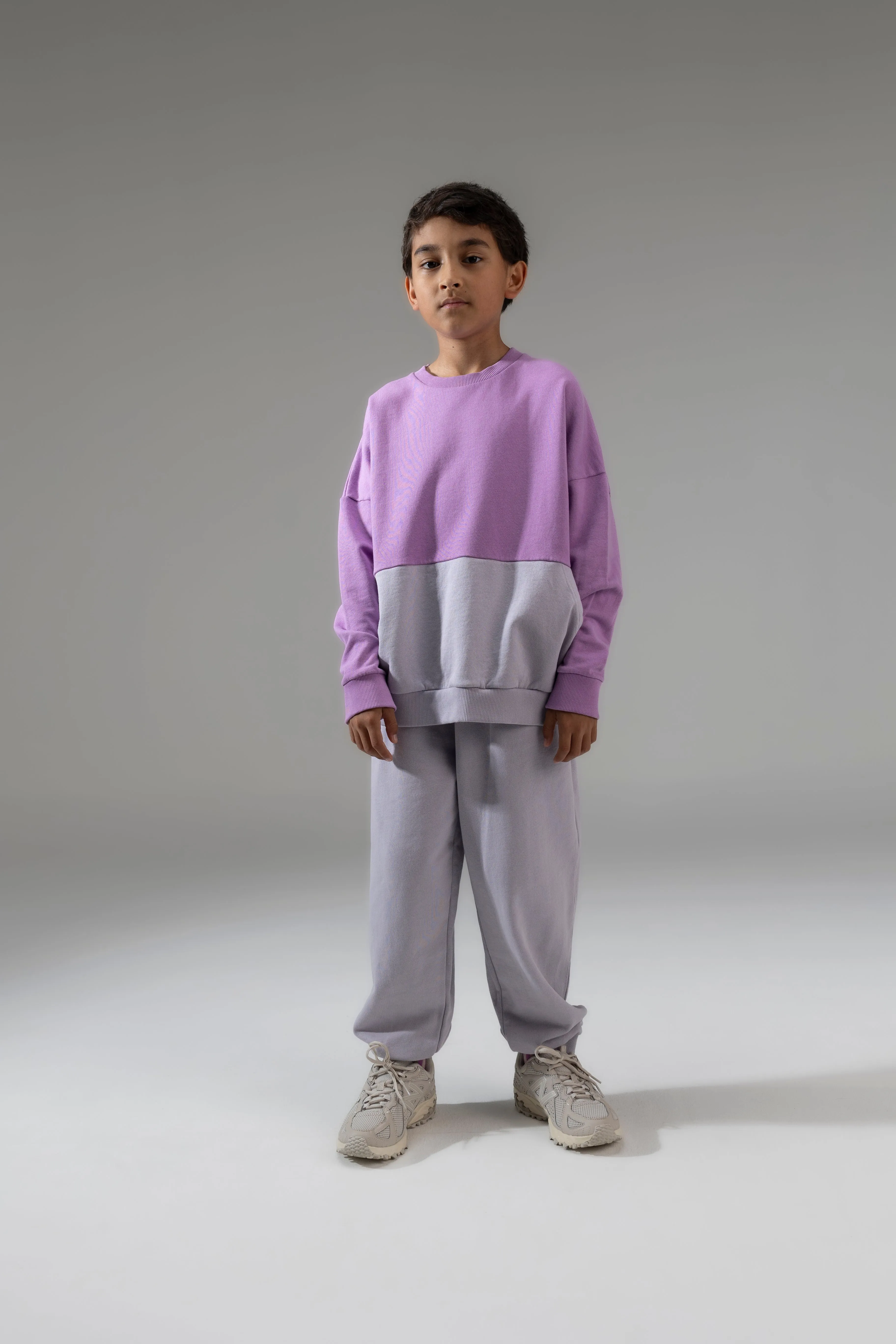 Kinder Sweater Raindrops / Violet