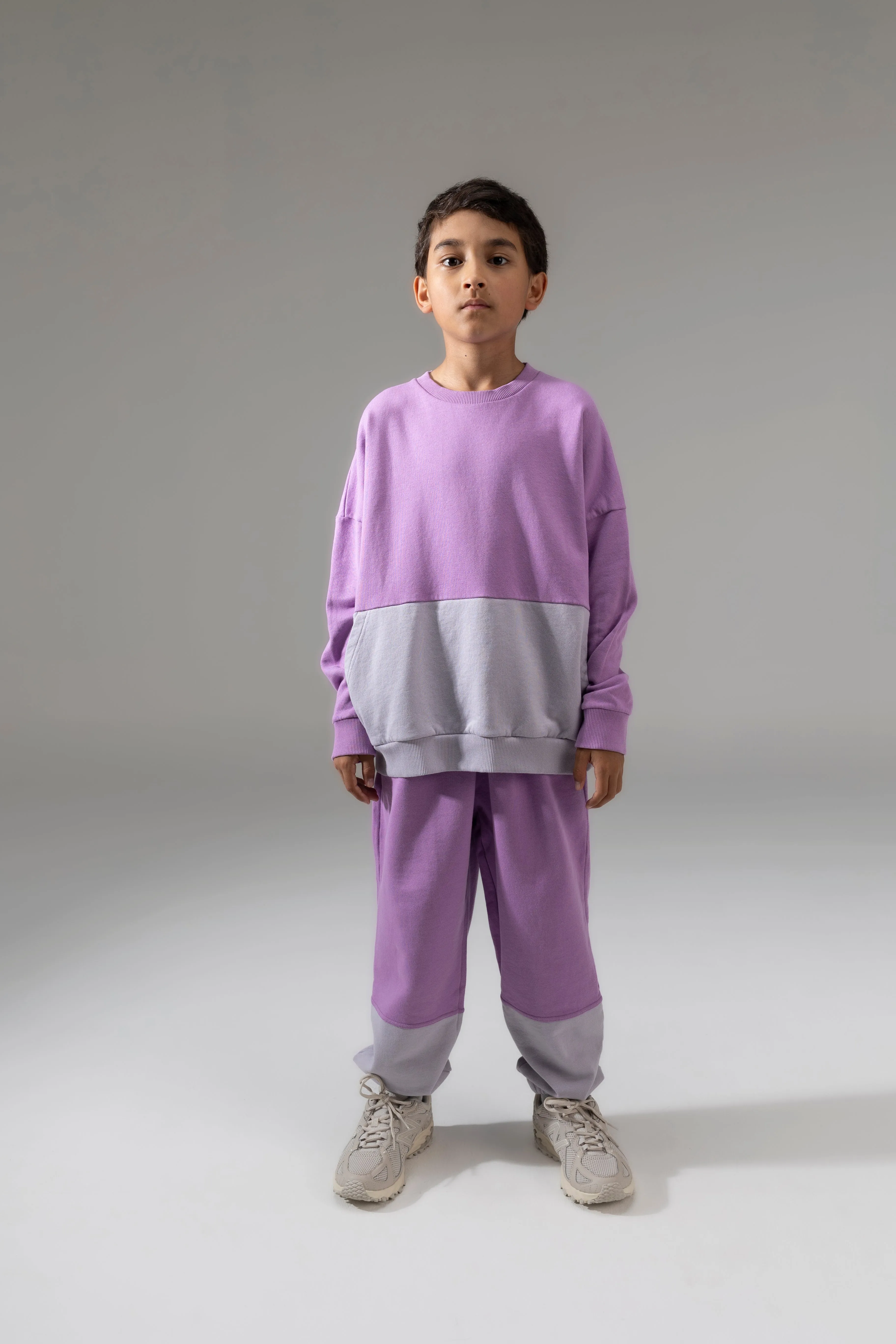 Kinder Sweater Raindrops / Violet