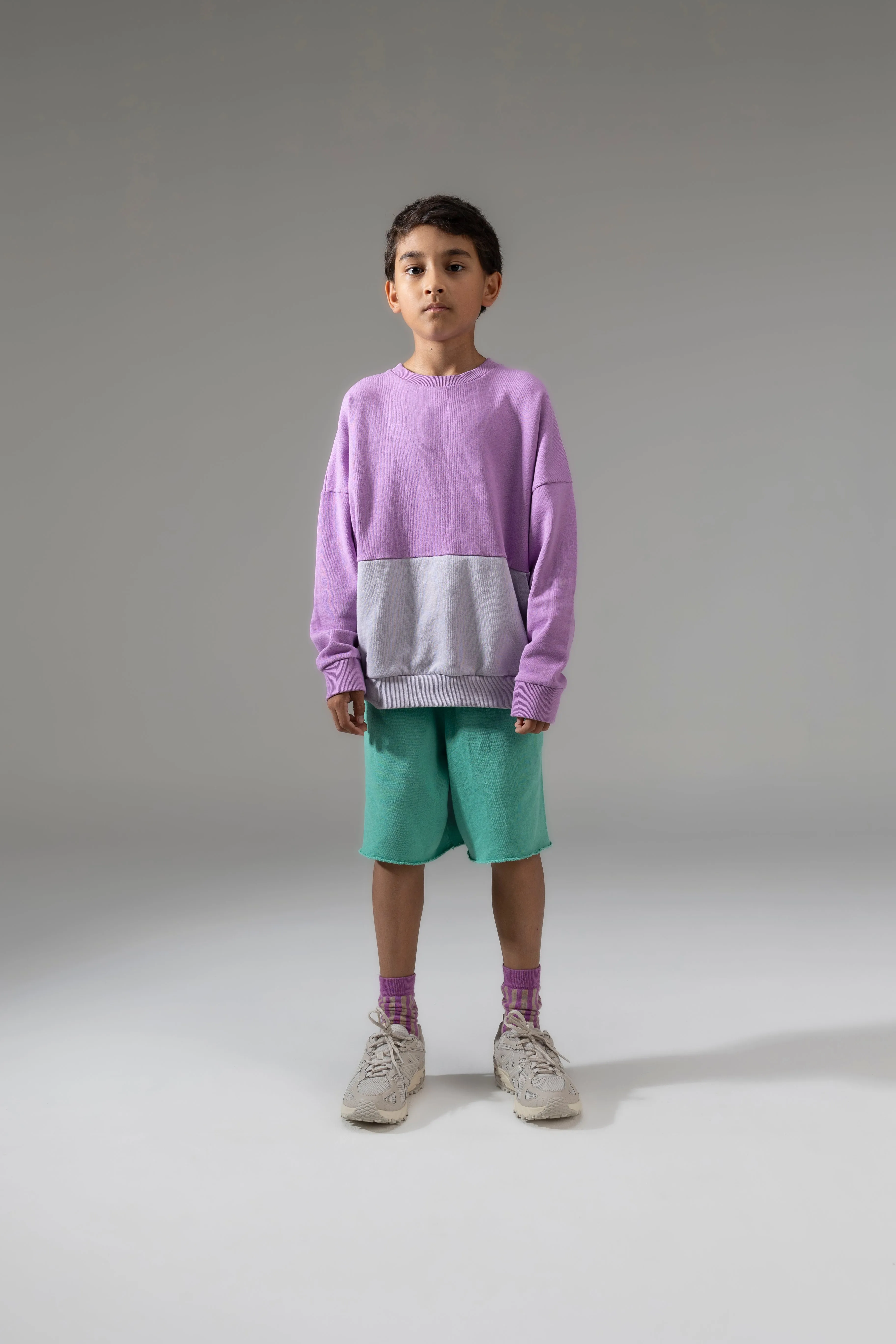 Kinder Sweater Raindrops / Violet