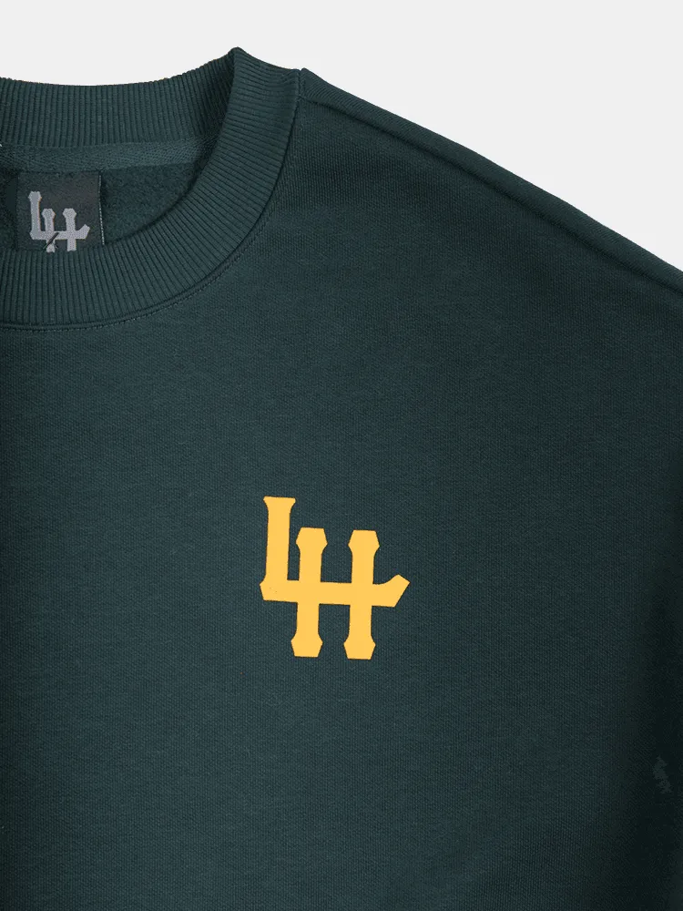 LH Big Logo Crew - Forest Green