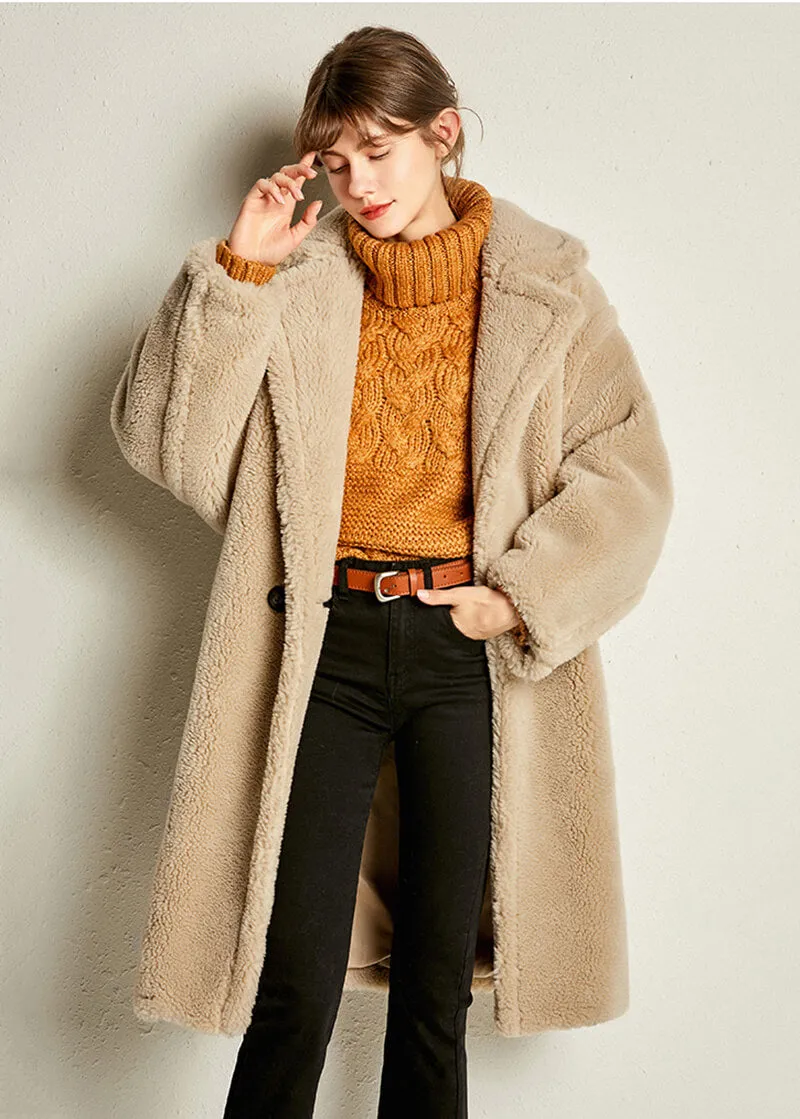 Lily Wool Blend One Button Coat