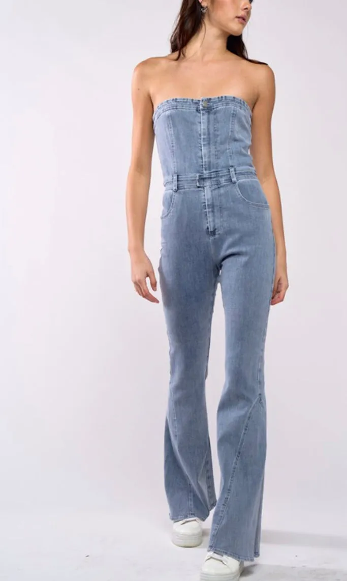 London denim jumpsuit