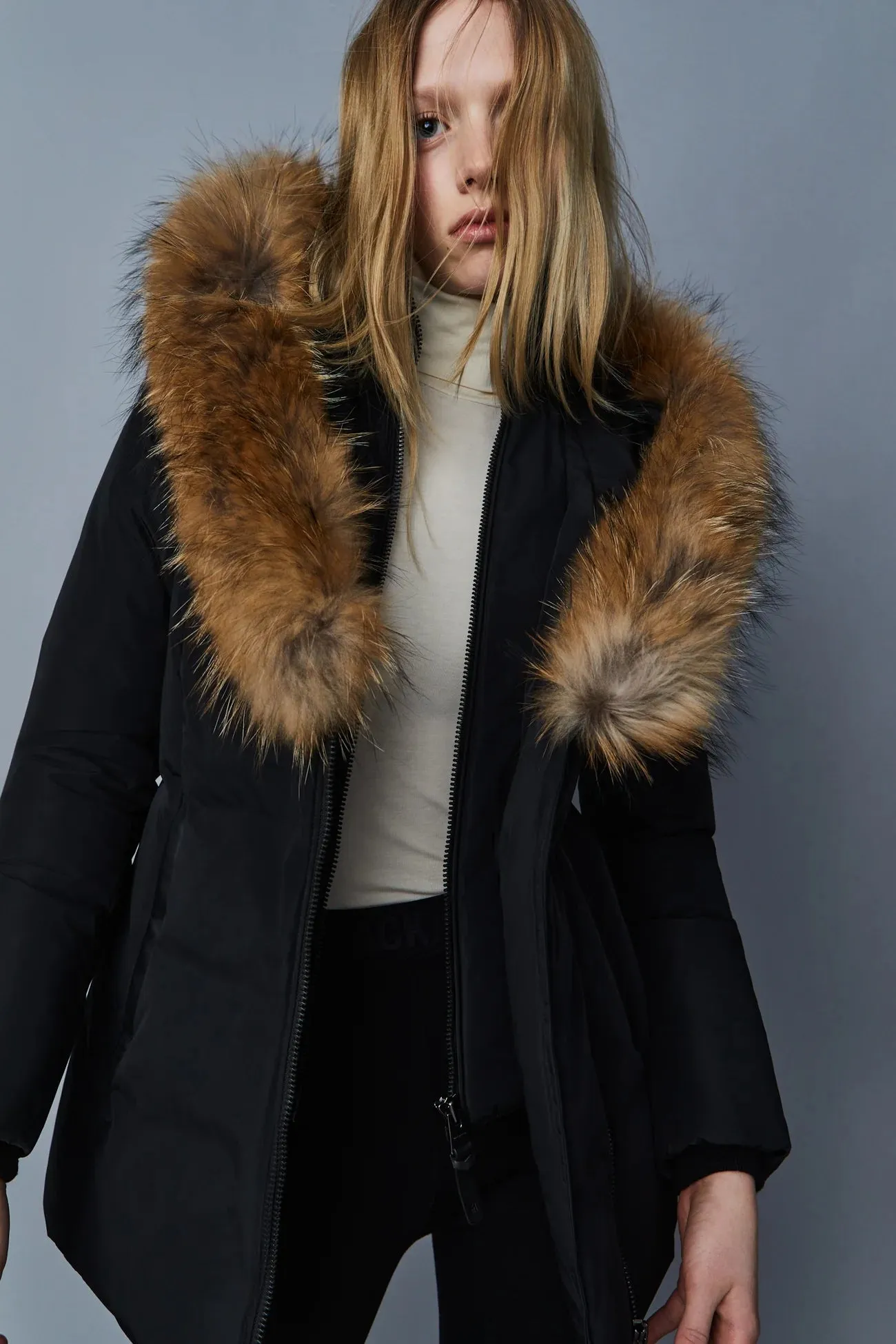 MACKAGE ADALI-F Down Coat With Natural Fur