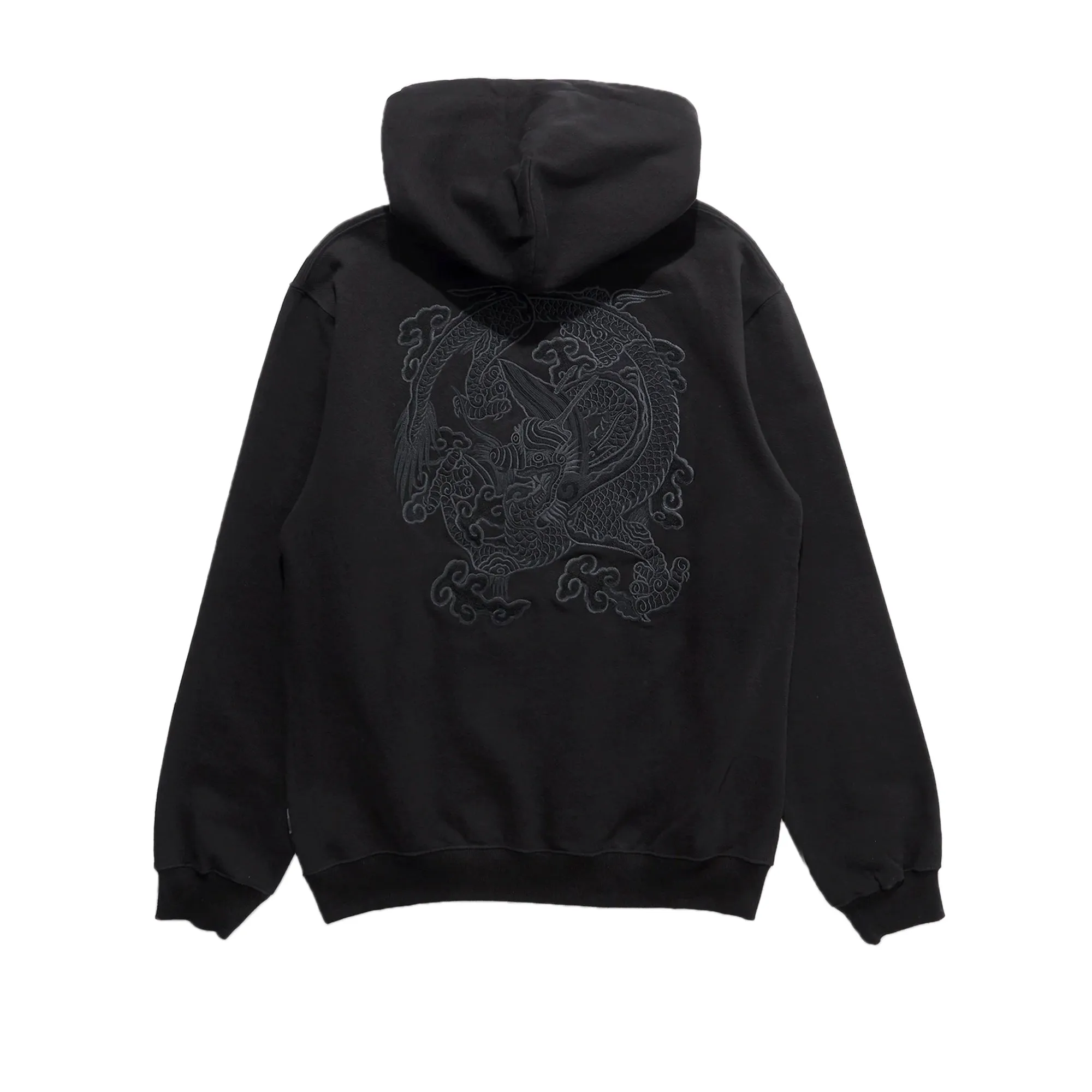 Maharishi Mens Maha Force Embroidered Hoodie Black