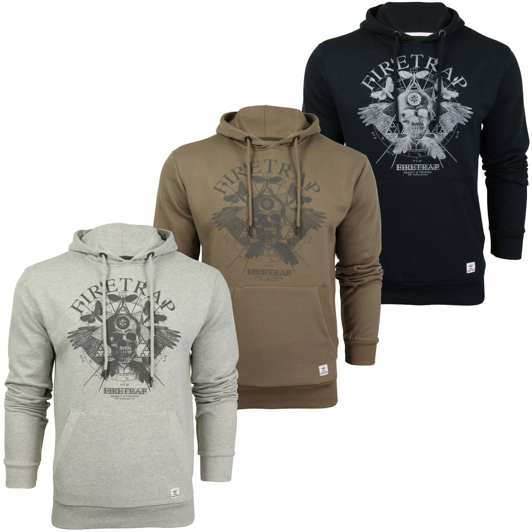 Mens Over-head Hoodie by Firetrap 'Orono'