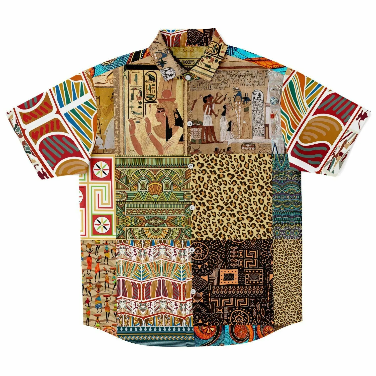 Mother Lode African Print Button Down Shirt