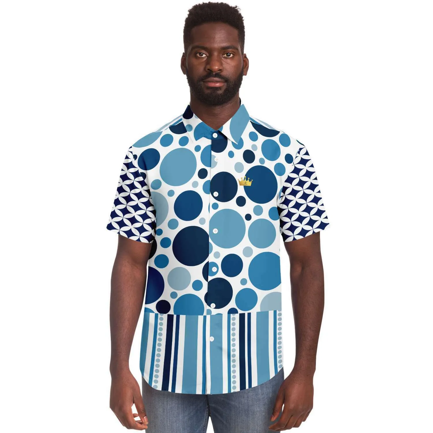 Oceans 20 Short Sleeve Button Down Shirt