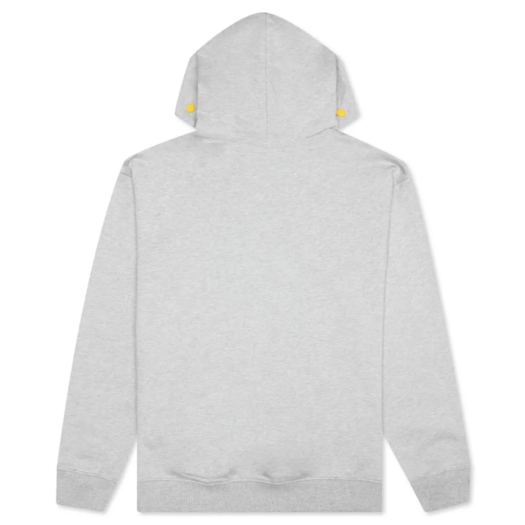 Overlap Hoodie - Light Heather Grey