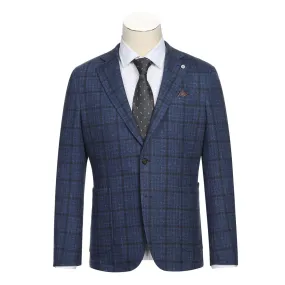 Pellagio Navy Slim Fit Half Canvas Sports Coat PF22-7