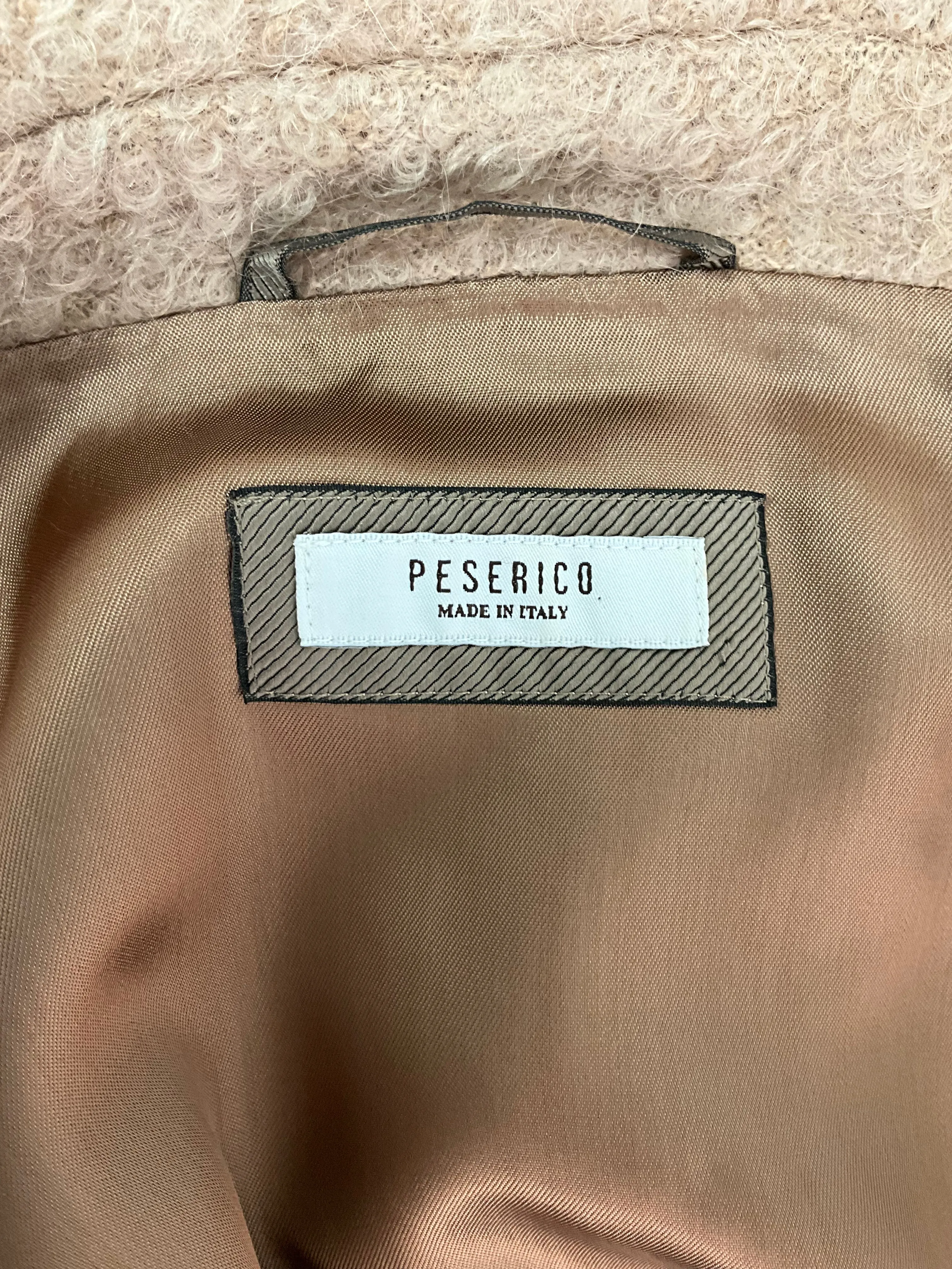 Peserico Camel Mohair Coat Size S