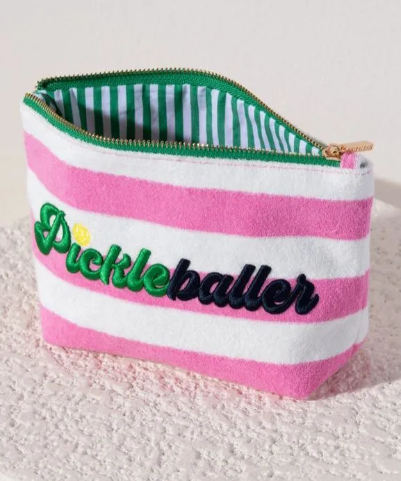 Pickleballer Zip Pouch - Pink