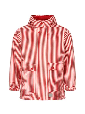 Red Stripe Rain Jacket