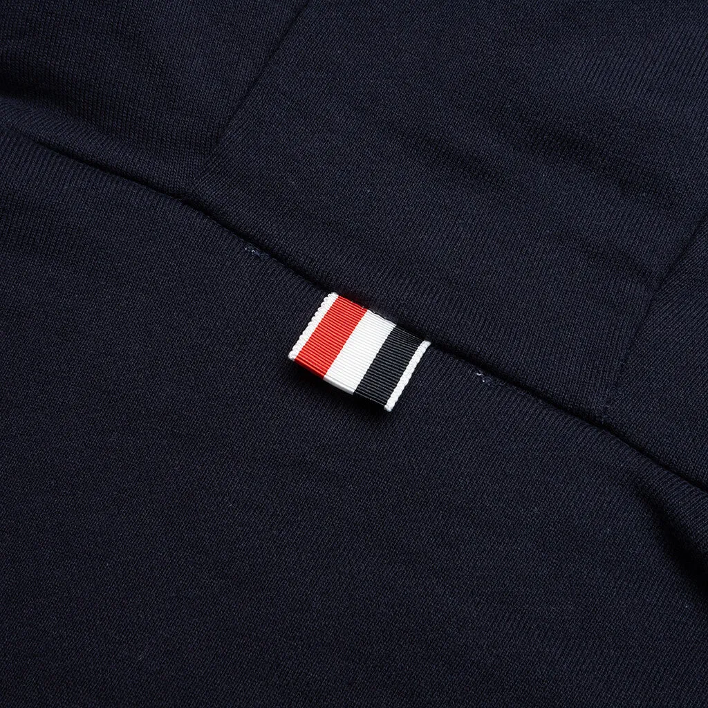 Relaxed Fit Zip Up Hoodie - Navy