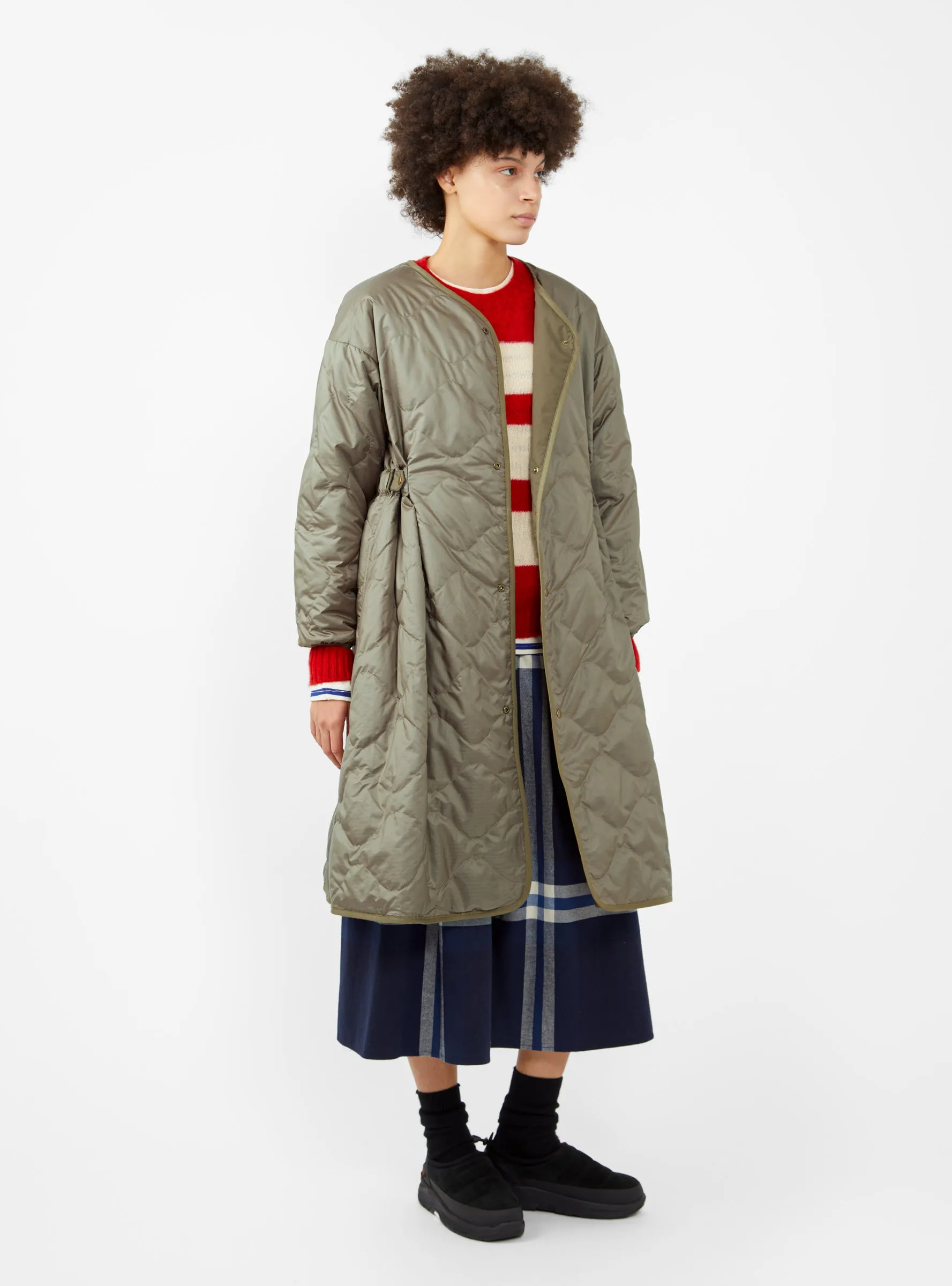 Reversible Down Coat Khaki