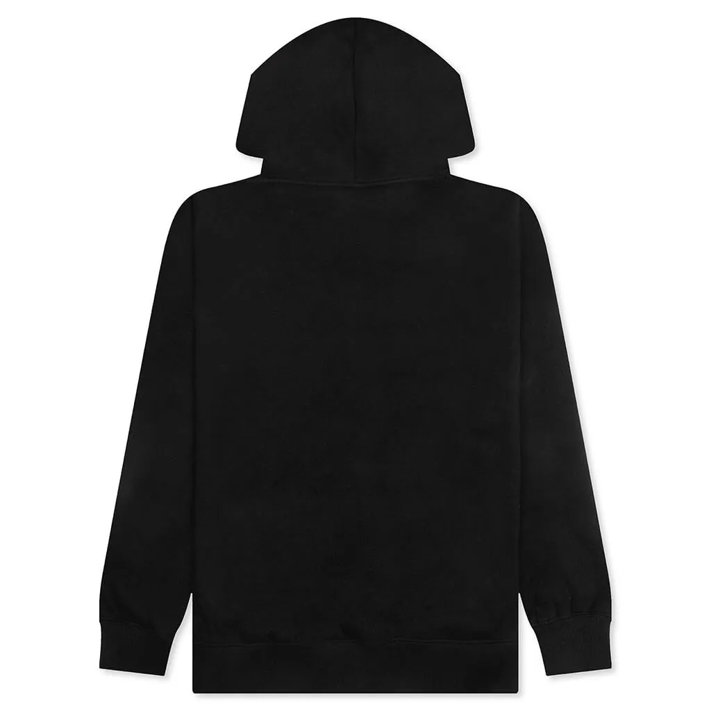 Rhinestone Impact Hoodie - Black