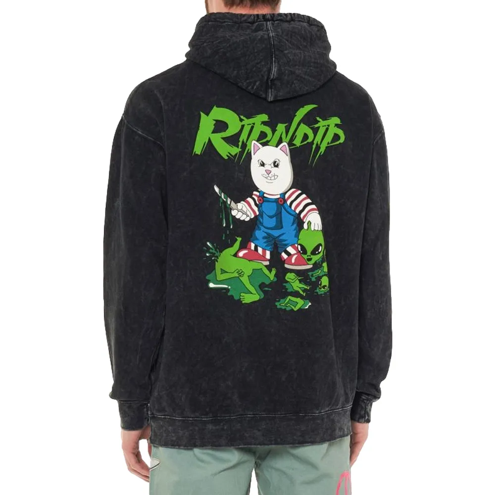 RIPNDIP CHILDS PLAY HOODIE-BLK MINERA WASH