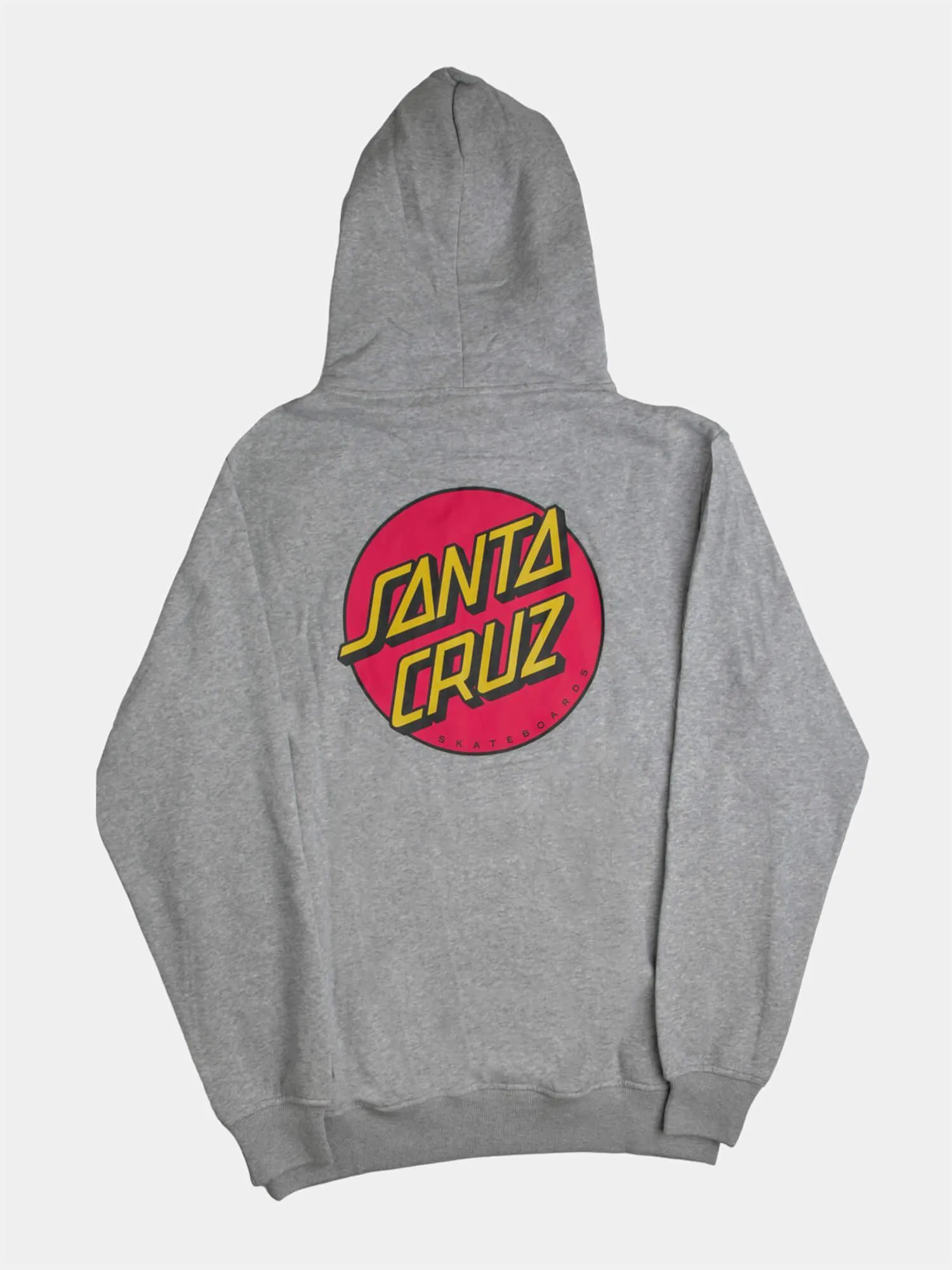 Santa Cruz Classic Dot Chest Hoody - Grey Marle