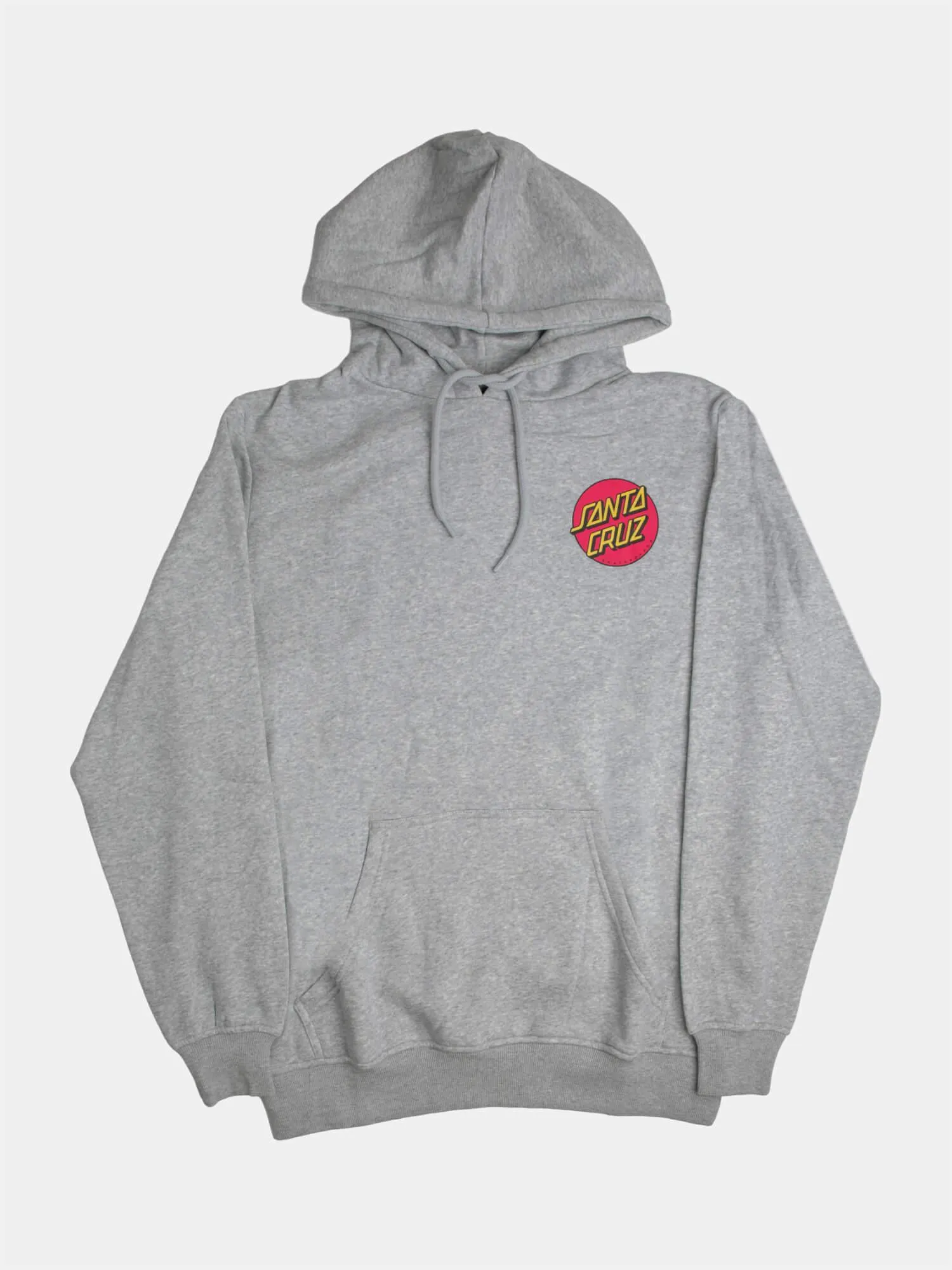 Santa Cruz Classic Dot Chest Hoody - Grey Marle