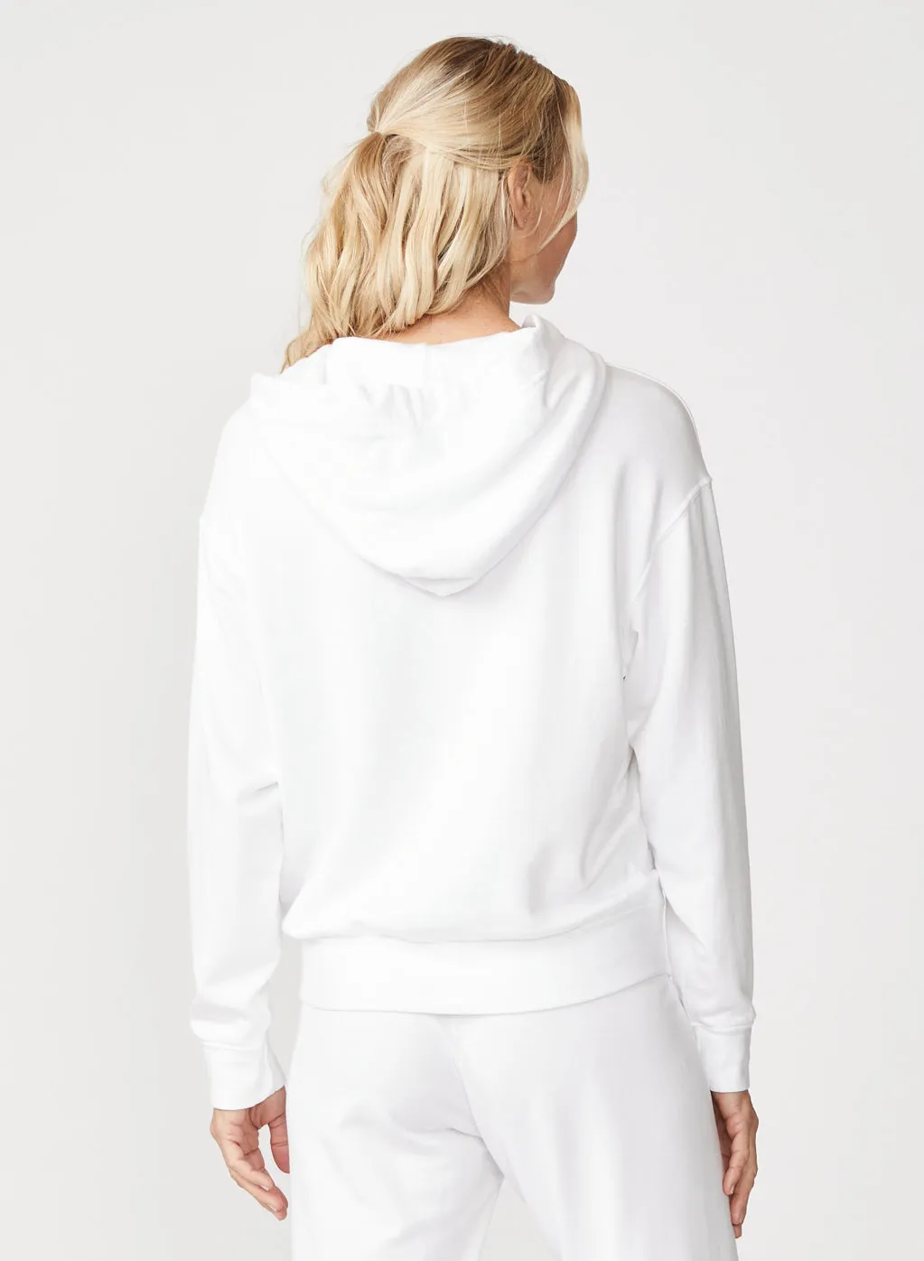 Softest Fleece Hoodie in White