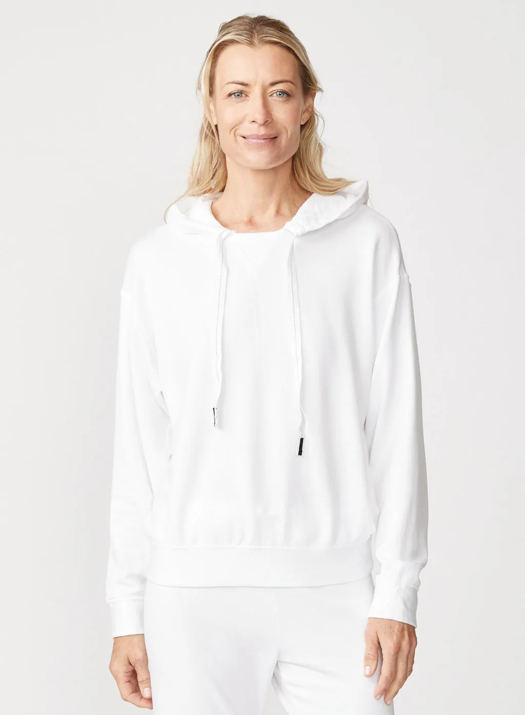 Softest Fleece Hoodie in White