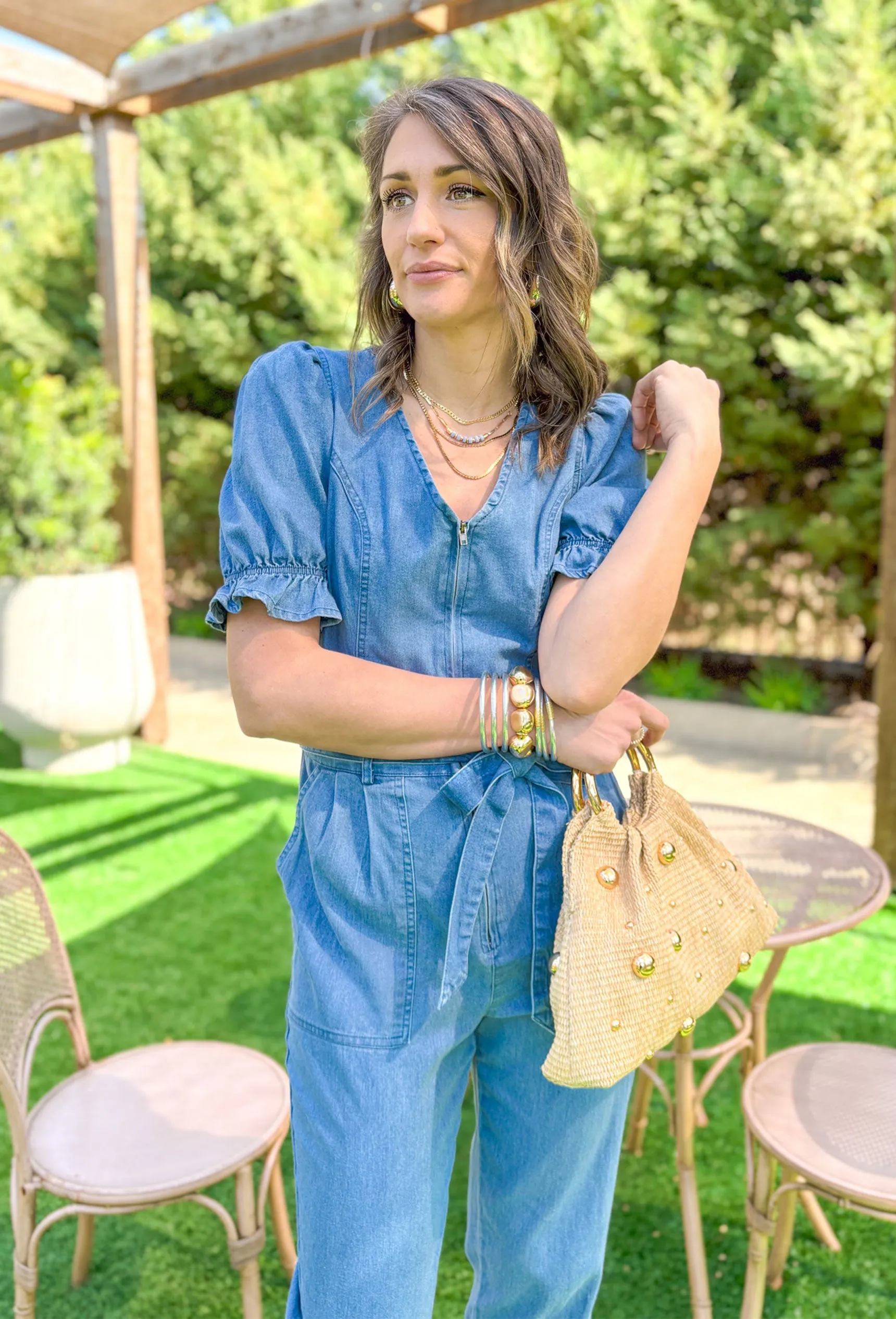 Southern Beauty Denim Jumpsuit