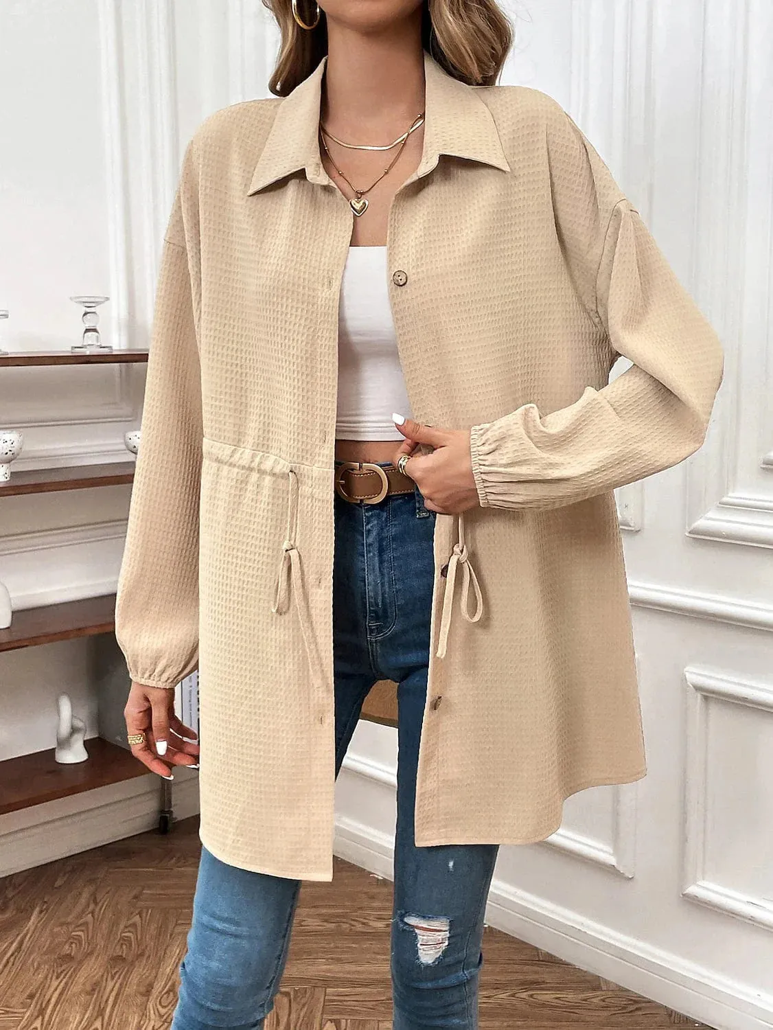 Stylish Windproof Women's Coat for Fall and Winter