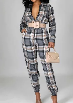 Teyana Long Sleeves Zipper Jumpsuit