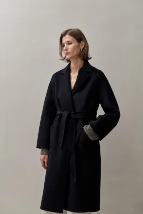 THE BOYFRIEND COAT - NAVY 90/10