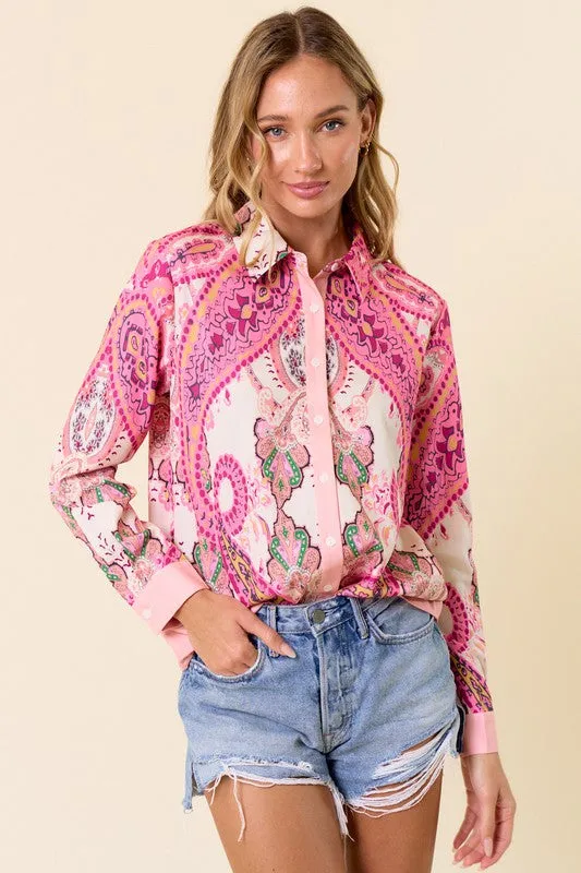 The Perfect Paisley Print Blouse