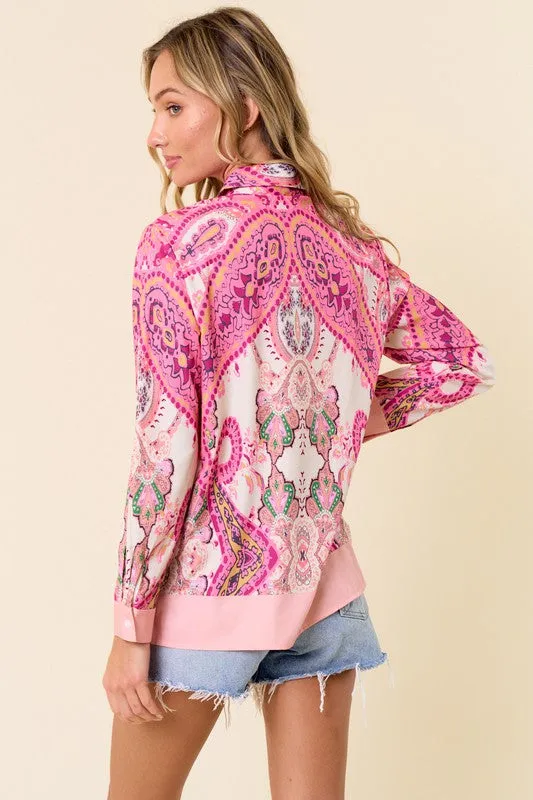 The Perfect Paisley Print Blouse