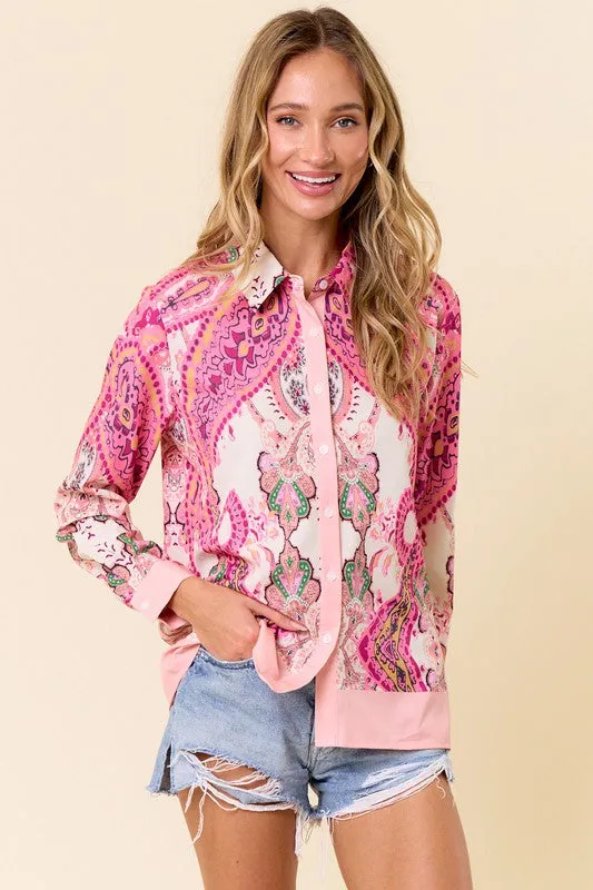 The Perfect Paisley Print Blouse