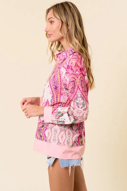 The Perfect Paisley Print Blouse