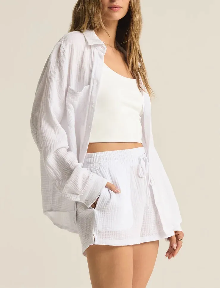 Z Supply Kaili Button Up Gauze Top