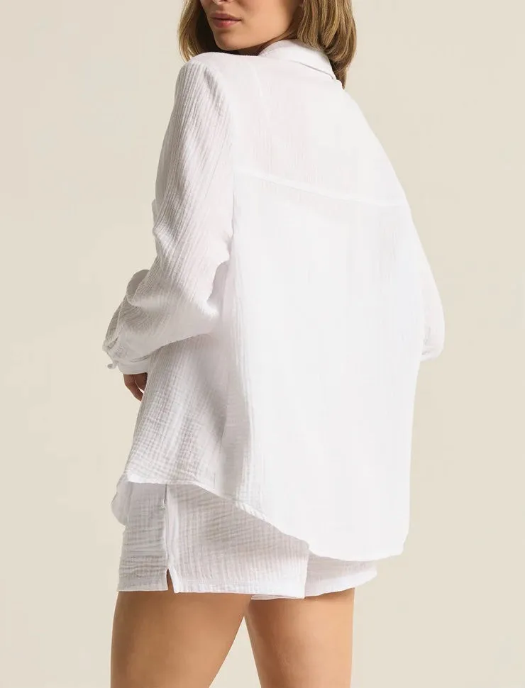 Z Supply Kaili Button Up Gauze Top