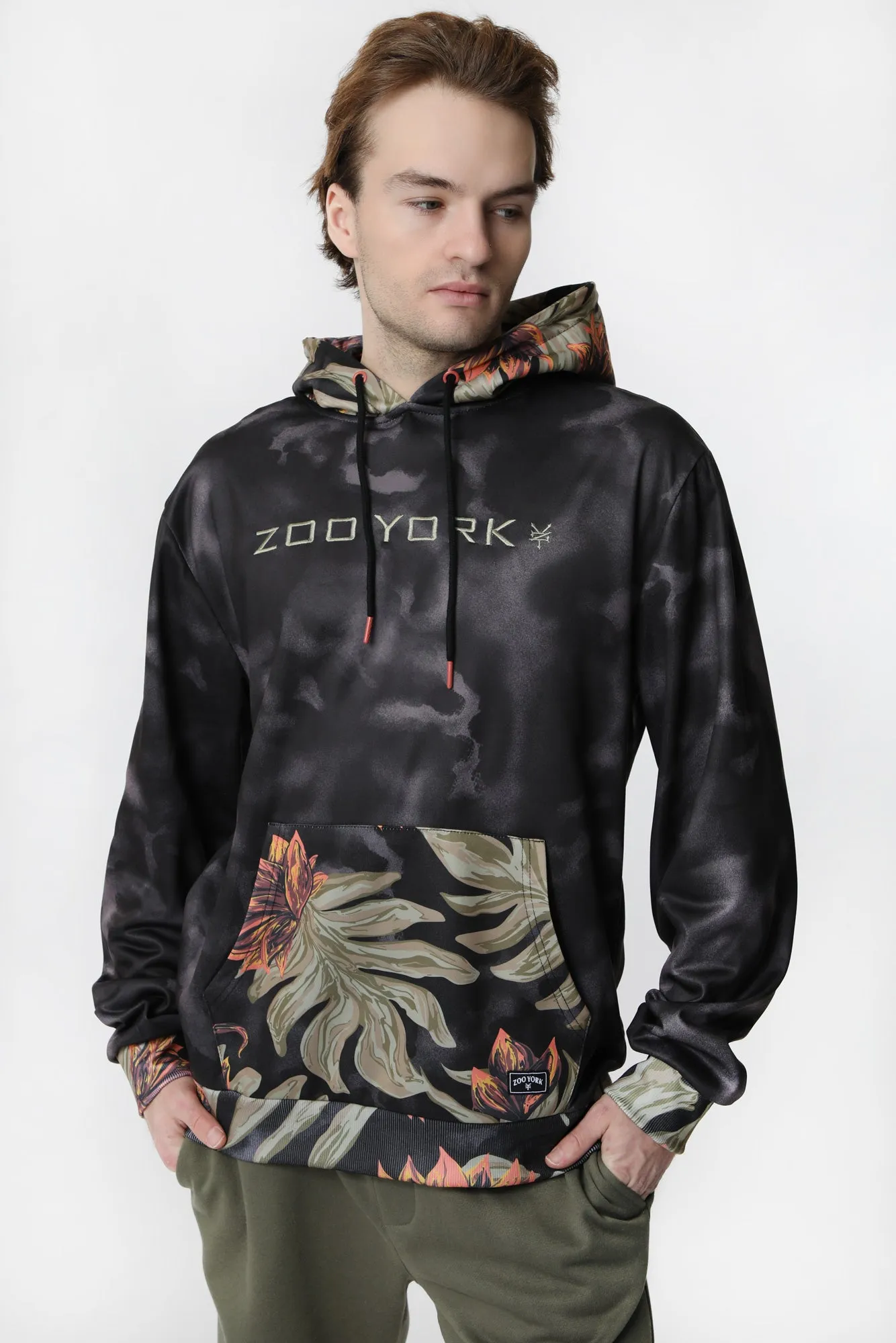 Zoo York Mens Tropical Print Hoodie